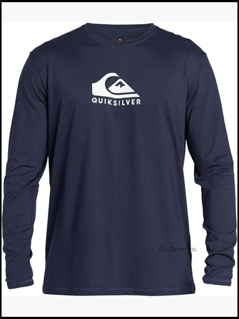 Men's Long Sleeve Upf 50+ Rashguard Sun Protection Surf Shirt